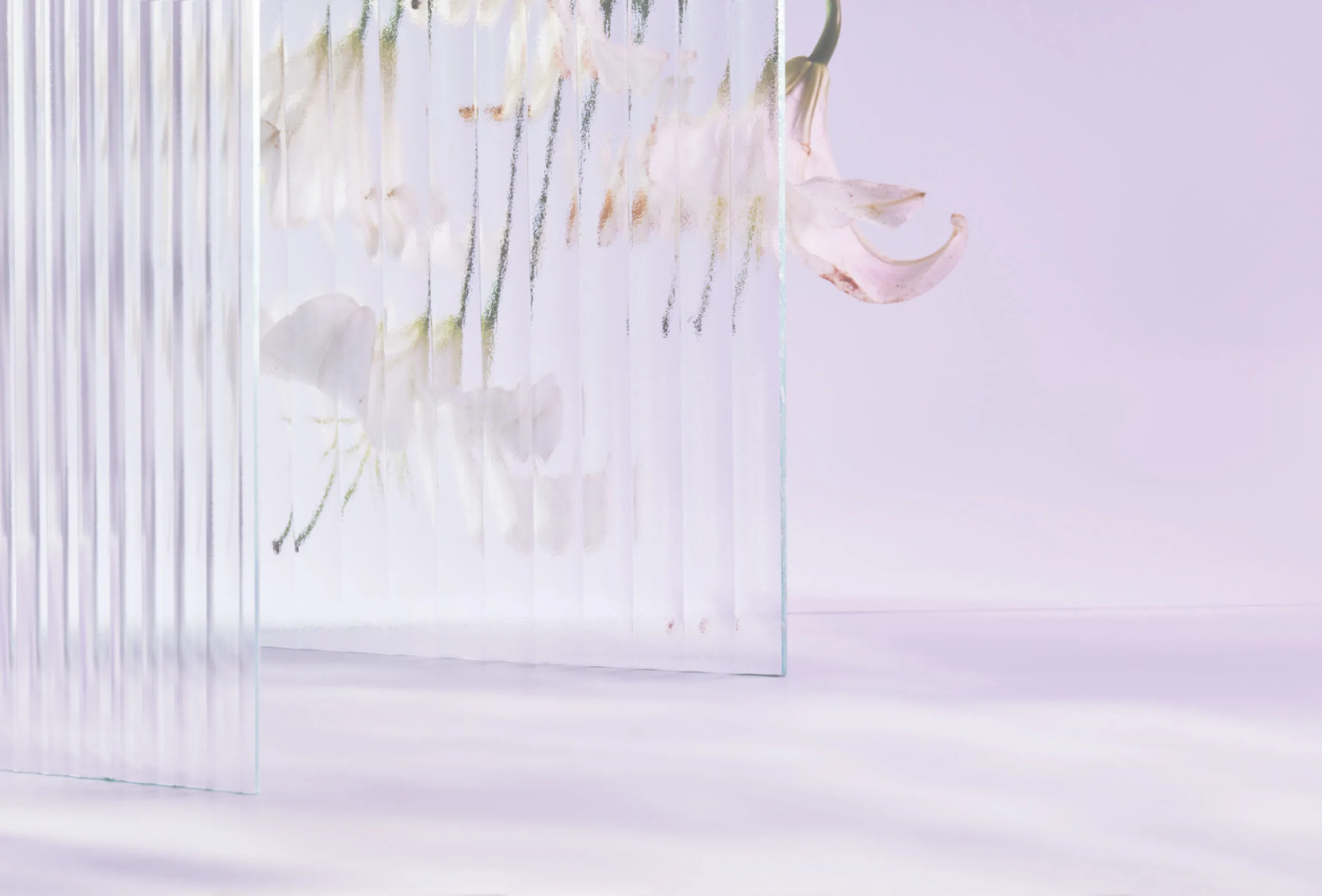 Soft-focus ILLU product view through textured glass
