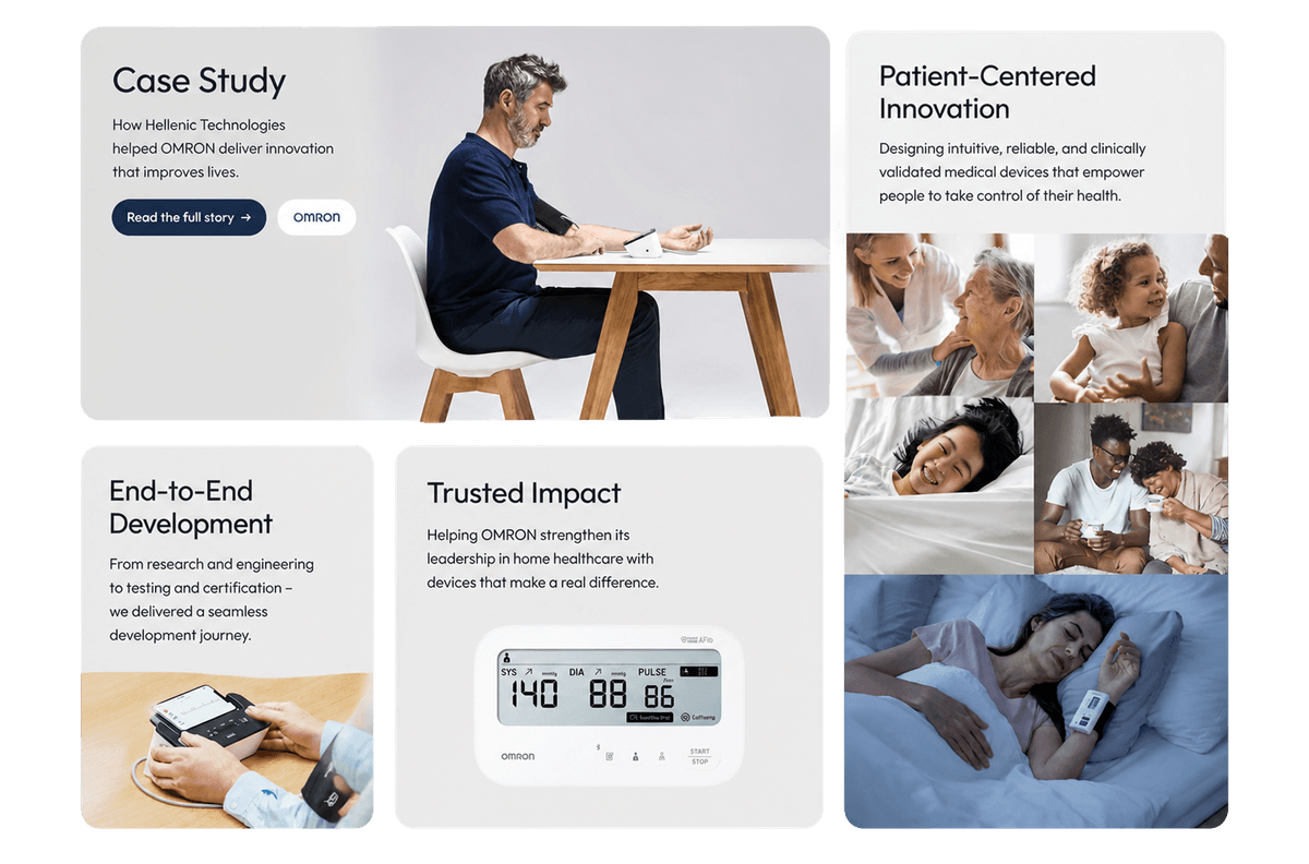 Case study OMRON Healthcare: συσκευές home health και end-to-end ανάπτυξη
